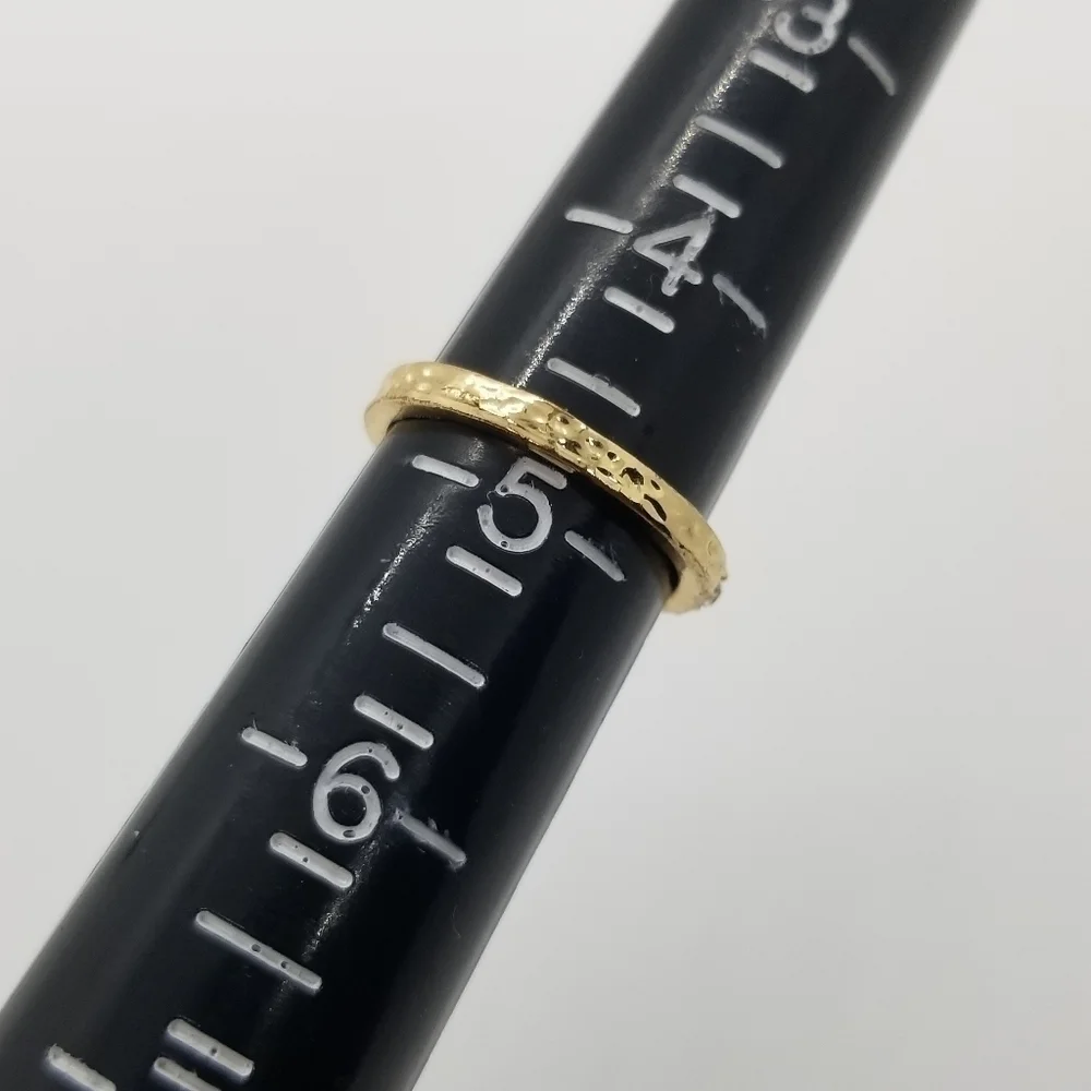 Jewelrystorm endless arrow gold rhinestone ring size 4.75